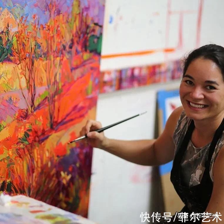 油画|美国女画家艾琳·汉森笔下色彩丰富的风景油画，美极了