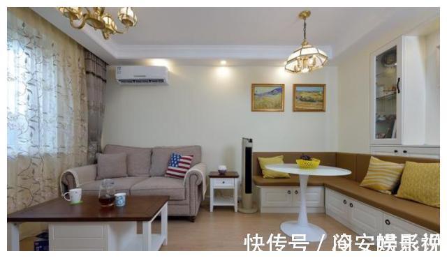 玻璃|68平小户型，客厅装卡座，电视柜后玻璃隔断厨房，全屋敞亮大气