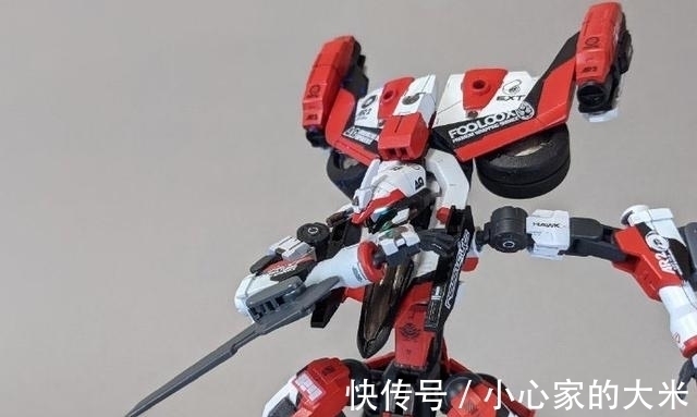 改造|30MM模型混搭改造可变形赛车模型“猩红方程式 ”