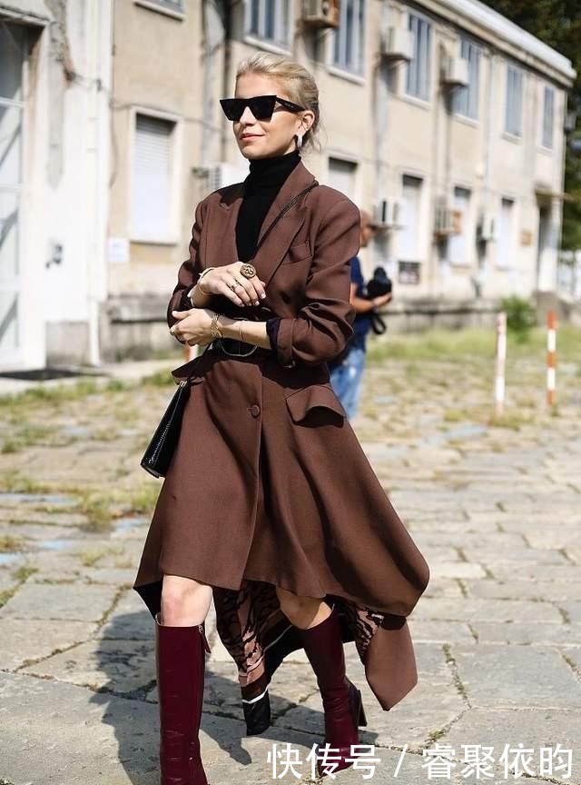 颜色|秋冬不论是搭裙子还是穿裤子,一定要牢记“上下法则”!很时髦