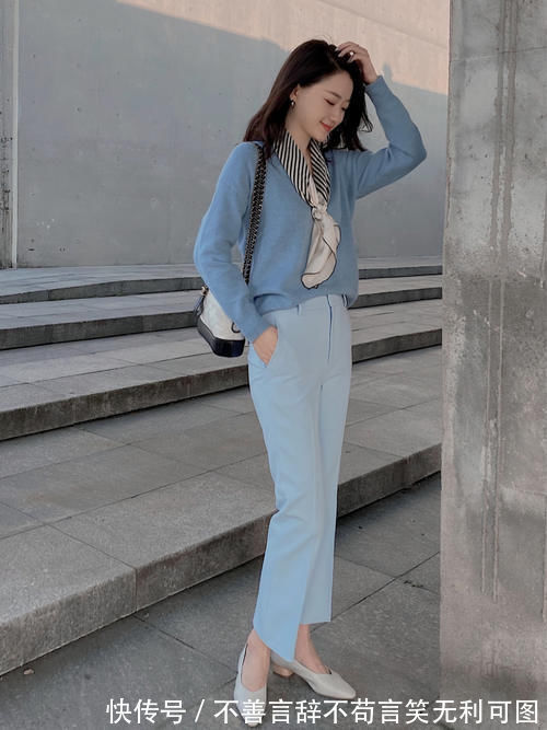 尖头 今年流行的“九分裤+低跟鞋”这样穿,显高还有气质,适合小个子