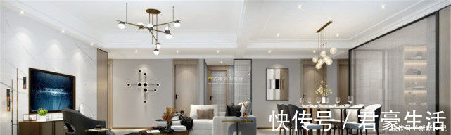 整体设计|143㎡平层现代简约风格,空间舒适,整体同意和谐