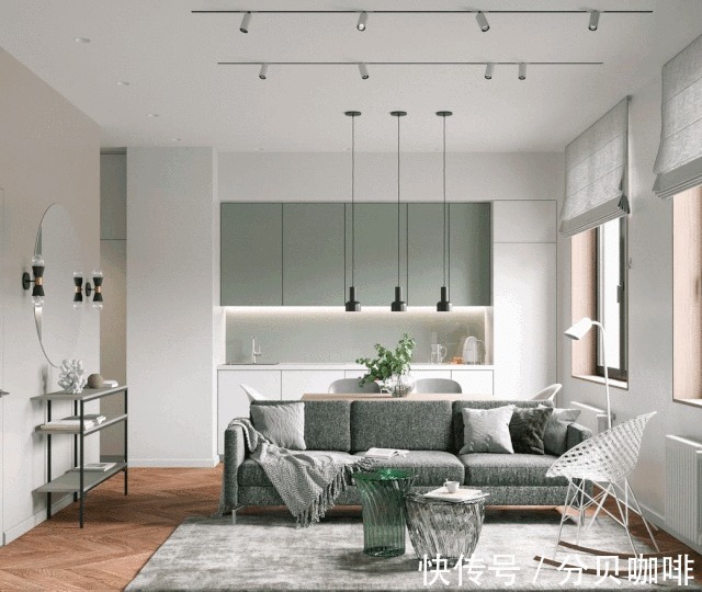 客厅|户型紧凑,客厅面积小?学她家64㎡这样设计,颜值高又通透!