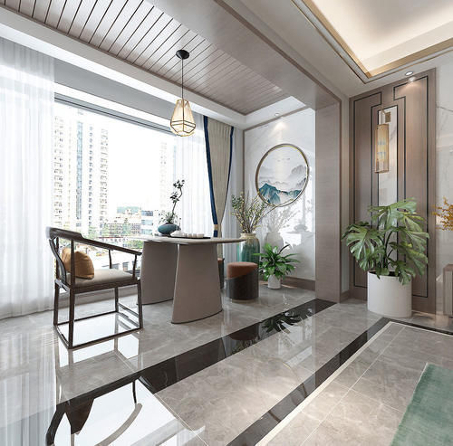 阳台|80后夫妻将新房装中式,仅阳台就被多人借鉴,高级灰的氛围太美了