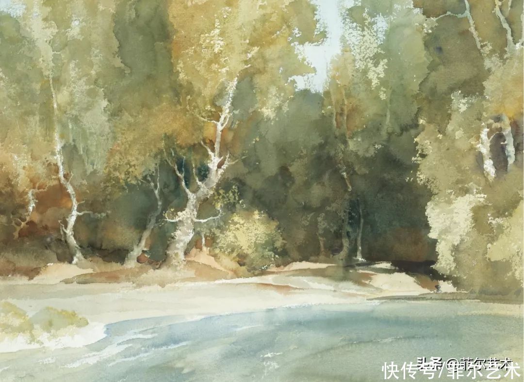 艺术家|苏格兰艺术家弗林特的女子水彩画，美轮美奂