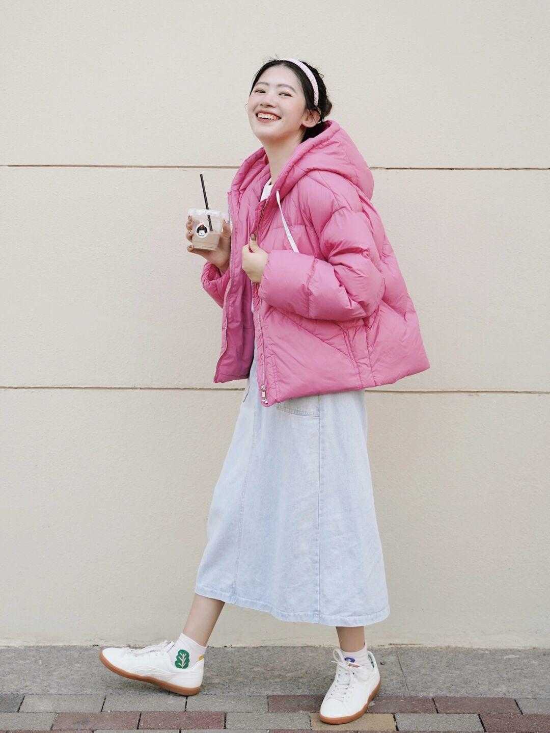 羽绒服 韩系风的羽绒服搭配,让你的气质更出众,保暖且显瘦