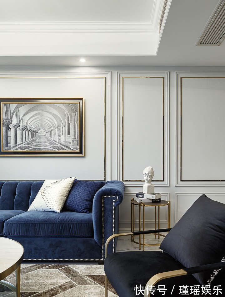 业主|130㎡轻奢四居,融入美式的沉稳庄重,打造温柔的质感生活