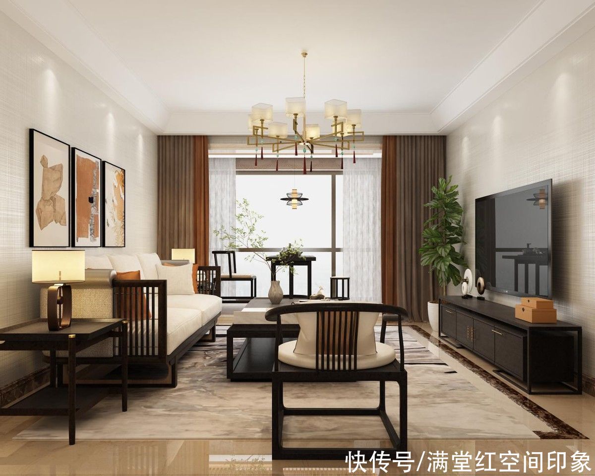 时尚|新中式与当代时尚，营造出优雅舒适环境