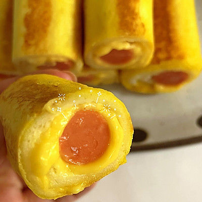 火腿芝士吐司卷