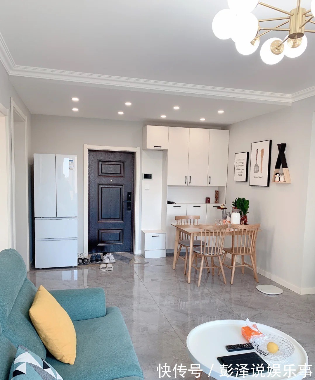 装饰画|等买了房，就照他家这么装，全屋不吊顶，不做背景墙，越看越耐看