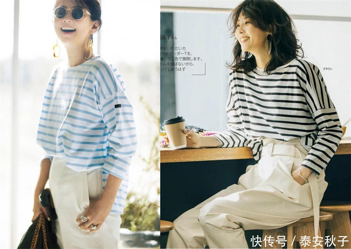 针织衫|谁说“大妈辈”就不能美了?看48岁的她:穿搭又美又嫩,太时髦!