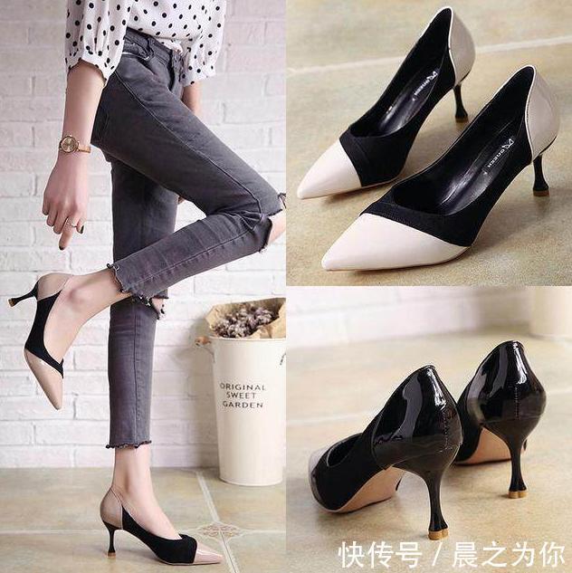 尖头 极具美感的高跟鞋,舒适不累脚,突出腿部的优美线条