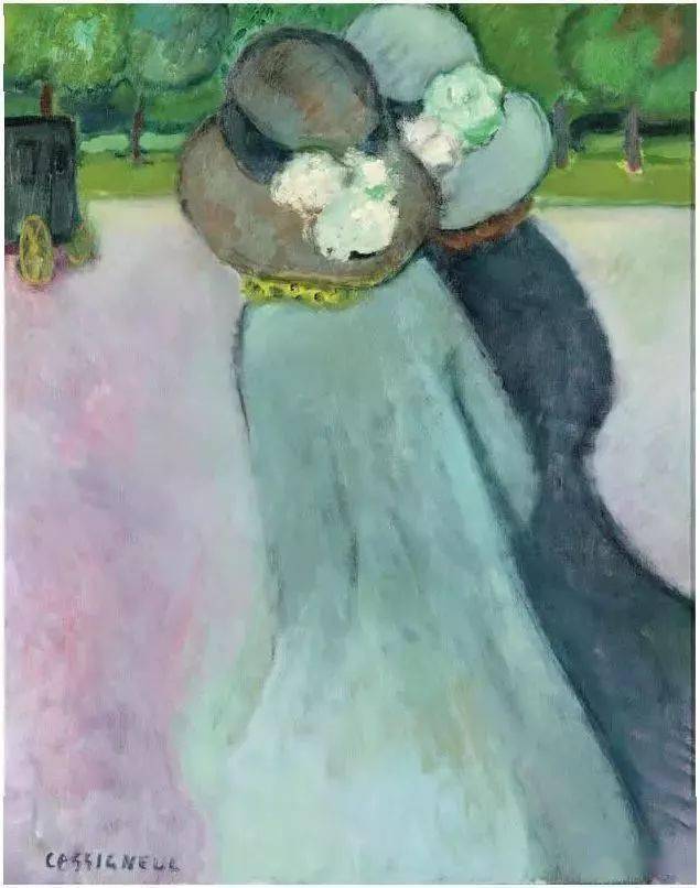 野兽主义#皮埃尔·卡西尼尔:领略野兽主义奔放节奏和表现主义浓烈意蕴油画作品