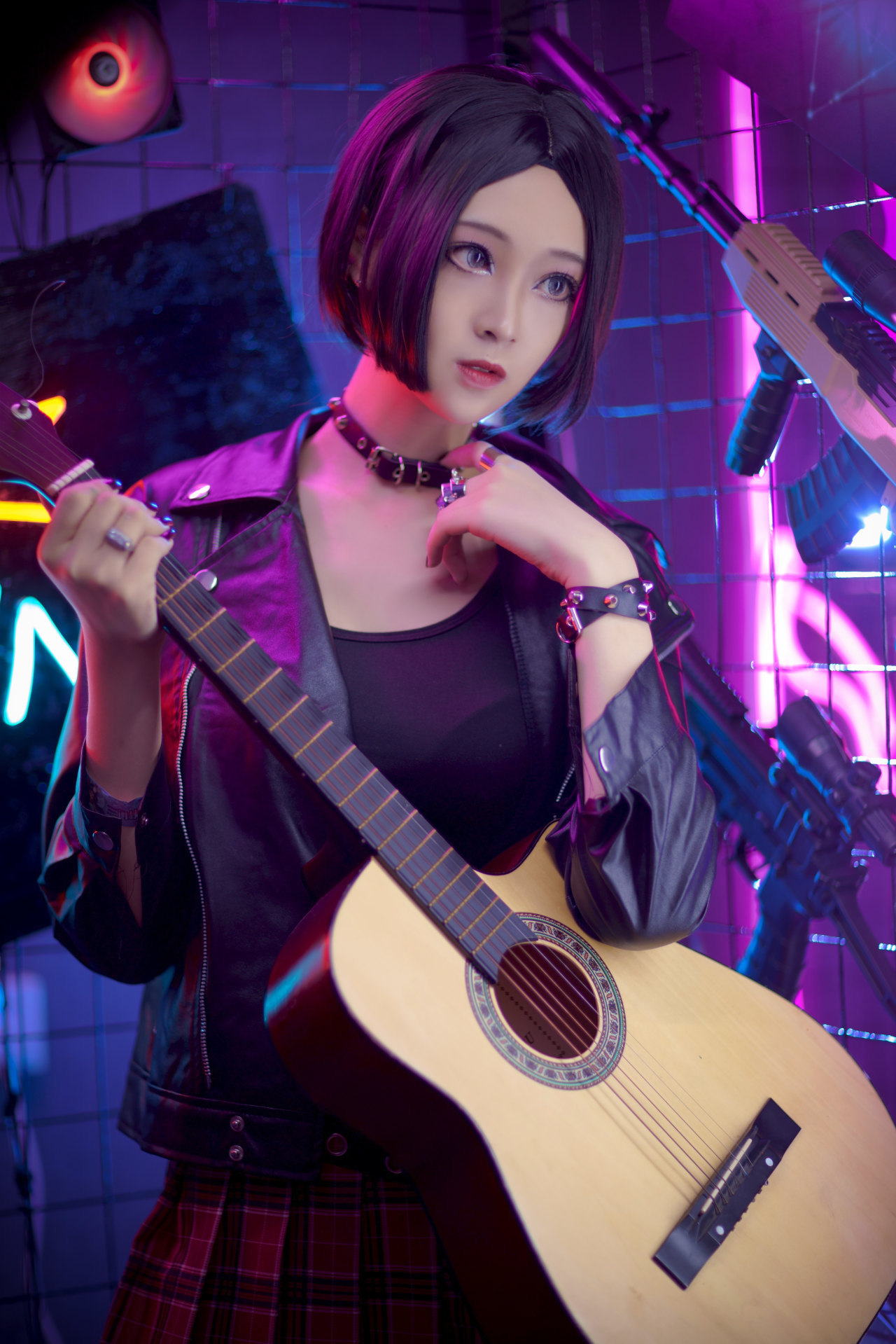 冷酷|cos:NANA大崎娜娜,展现经典冷酷气质