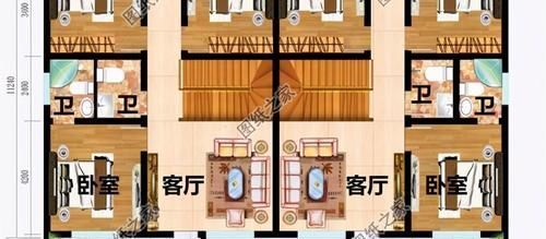 双拼|双拼二层别墅设计图,独立入户门进出,家有兄弟这样建房挺好