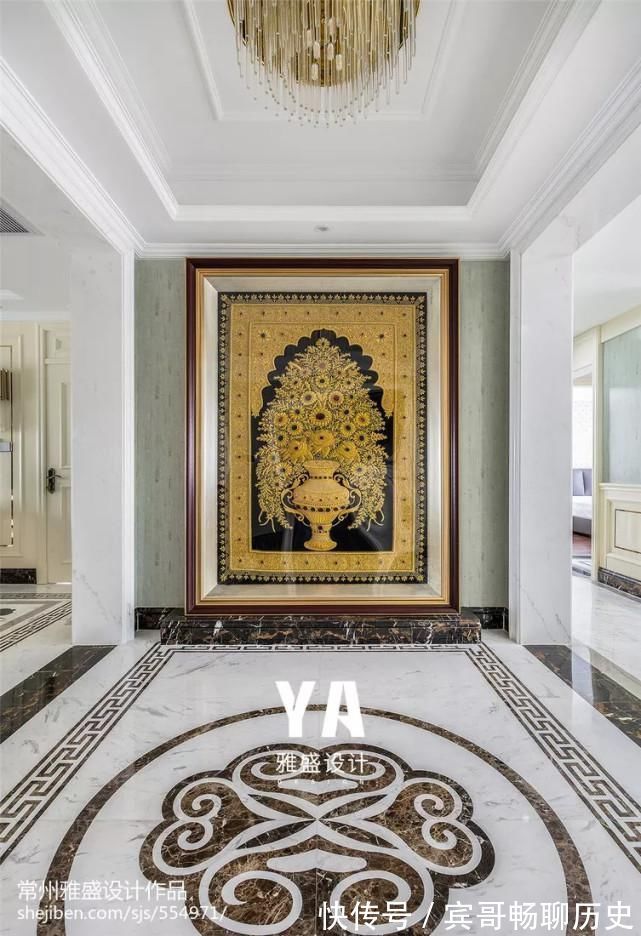 拼花|玄关是家的门面,原来地砖也可以铺得这么美~