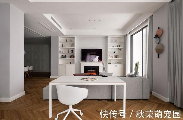 书房|如果家里人不多,建议留三个房间,看她225㎡大平层,很实用