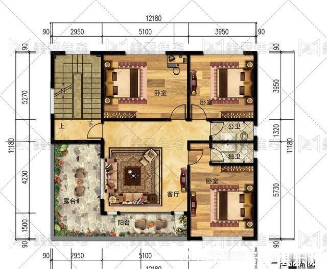 别墅|90后开始盖别墅了,占地110平带大露台,城里姑娘看了都心动