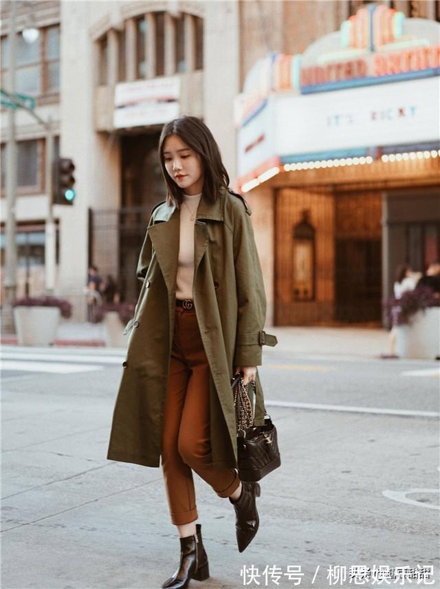 风衣|今年穿风衣,不建议你配阔腿裤,这“2条”裤子更合拍,遮肉显高