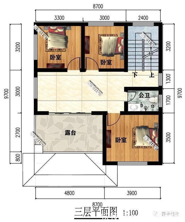 面宽|老家只能批地百来平米，选一款好看又易建的小户型，讨全家人欢心