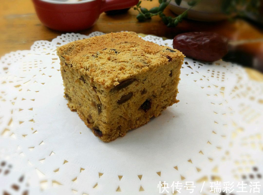 鸡蛋黄|美味好吃的红糖枣糕，制作简单，营养健康