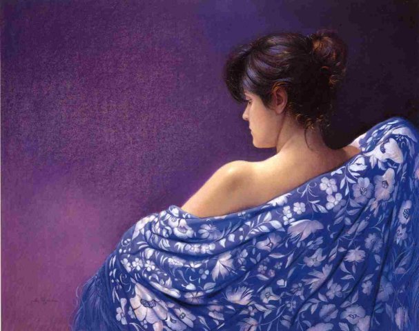 西班牙!西班牙艺术家 索莱达画中的女性,美丽动人!