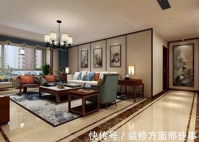 阳台上|140㎡新中式风格,每一面都别具风味