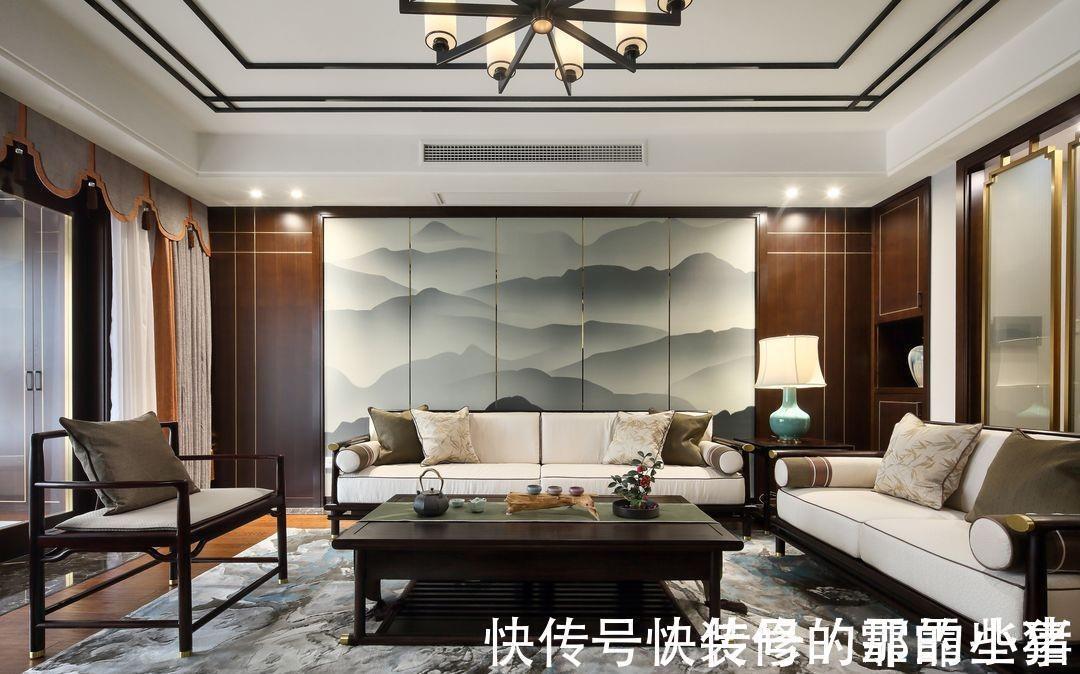 腊梅|177平的中式设计,营造舒适惬意的诗意家园,满足日常生活