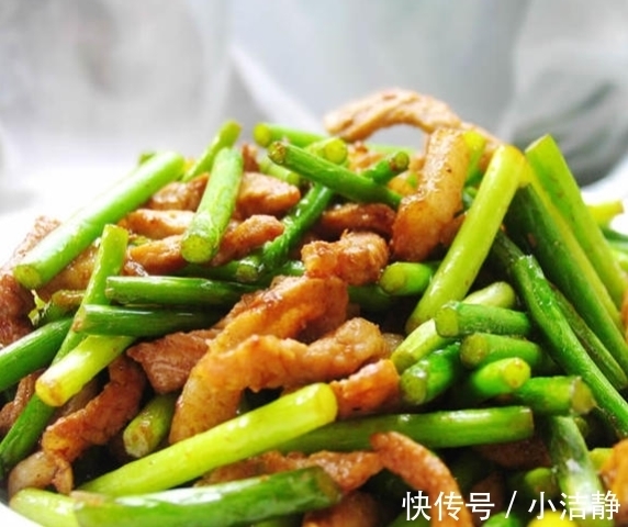 炒肉丝|经典家常菜,蒜苔炒肉最简单的做法,营养又美味,大人孩子都爱吃