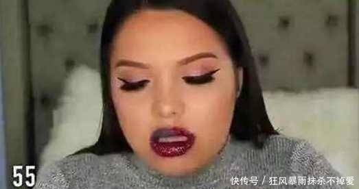 嘴唇|美女特别喜欢化妆,决定在嘴上涂100层口红,最后结果让人傻眼