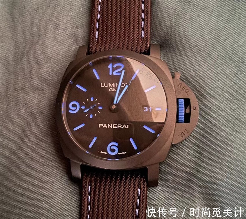 左腕表舍:官网消失的沛纳海,Bucherer联名款1176双时区腕表评测