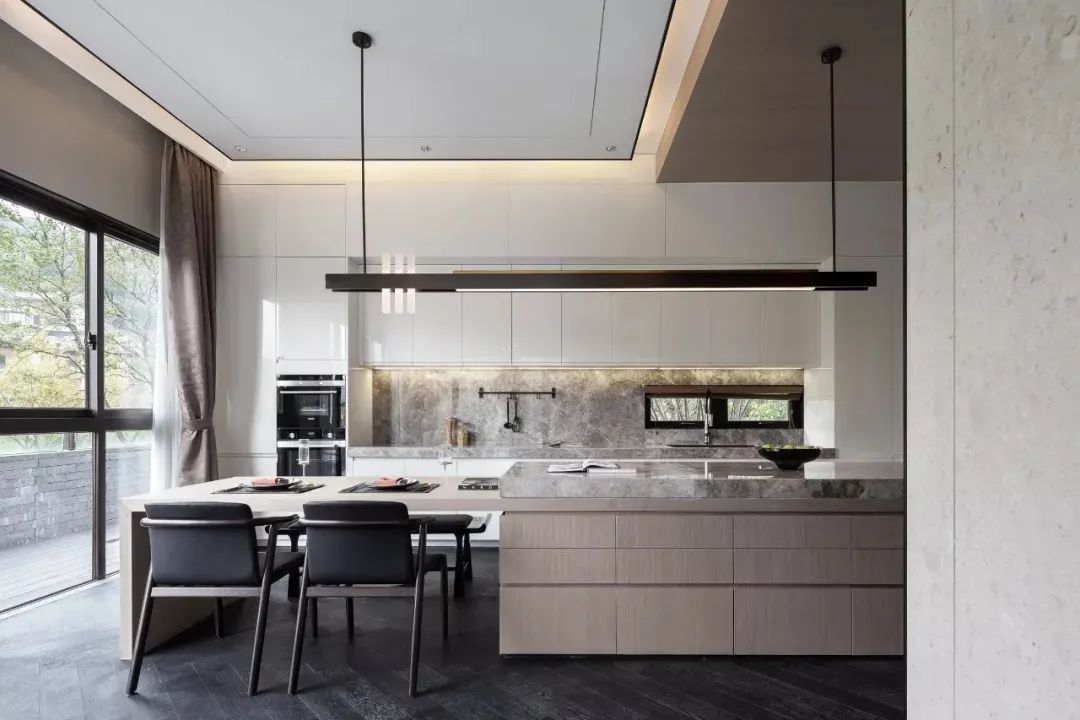 床头柜|510㎡现代别墅,低调舒适的空间,轻奢安静的气质