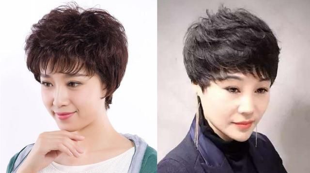 为什么老人都喜欢短卷发？因为短发干练好打理，显发量又时髦减龄
