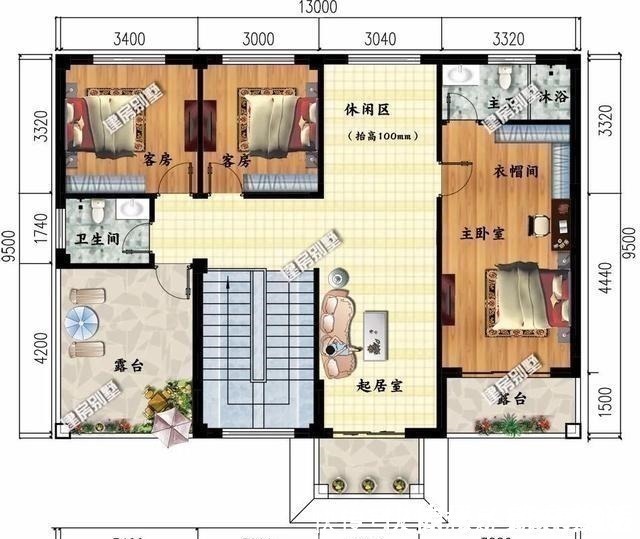 真石漆|宽13-14米间的两层别墅,文化石和面砖装饰,都很出彩!