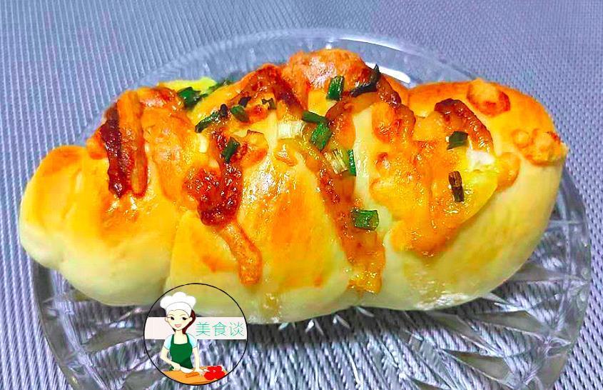 火腿芝士包早餐包做法,比蛋糕简单,全家人都喜欢,满满都是料