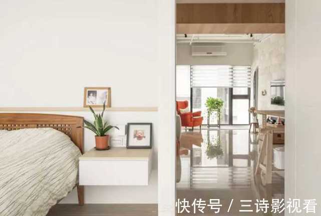 卧室放床头柜太土了，现在床边流行这8种设计，实用又美观