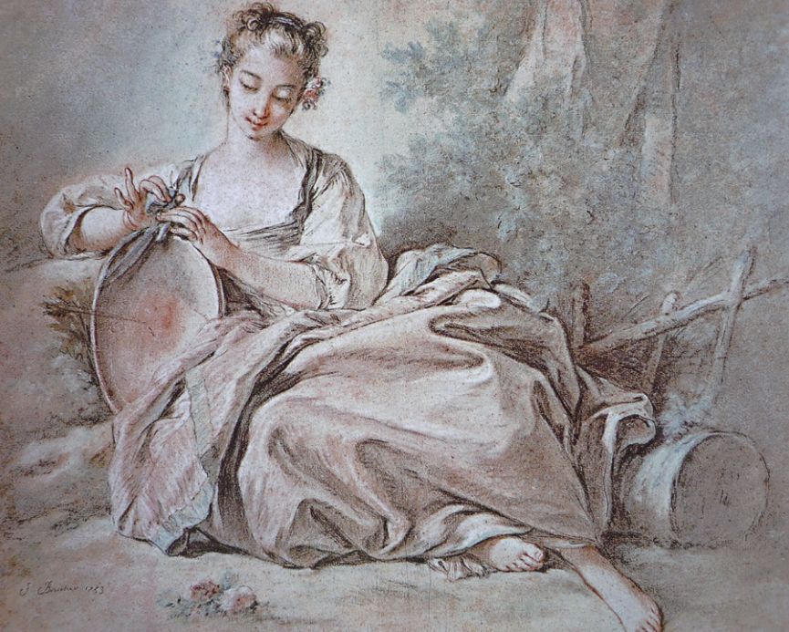 布歇@欧洲艺术家洛可可派代表弗朗索瓦·布歇素描作品欣赏