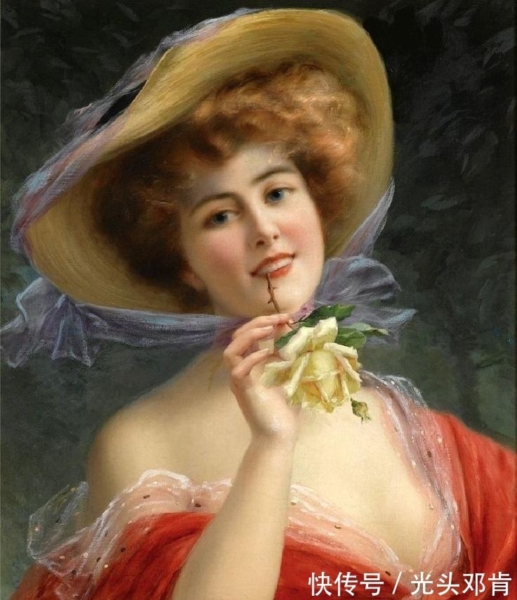 弗农&他最擅长画美女,埃米尔·弗农Emile Vernon油画美女作品鉴赏