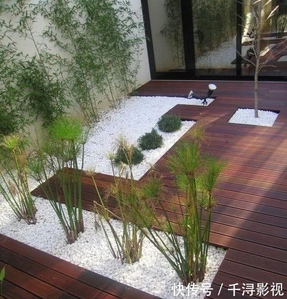 水泥|院子别再整水泥地面了,铺满甲板就有7种设计,能多个共享休闲区