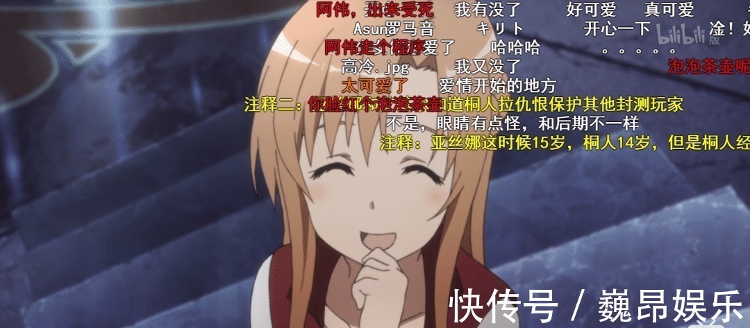 亚丝娜|刀剑神域亚丝娜初登场时，B站弹幕都发了啥