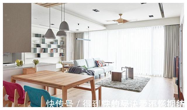 餐厨区|她家不豪华,120㎡,却巧用百看不腻的配色,搭出超清爽的高级感!