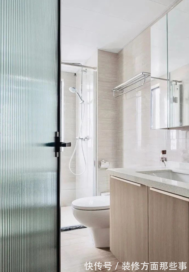 收纳|110平精装三居室,餐厅背景墙卡座餐边柜鞋柜等一体设计出彩