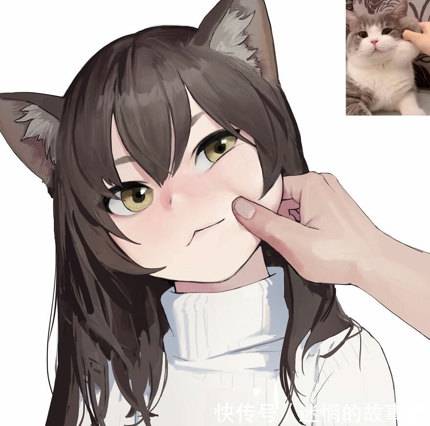 拟人化|画师绘制拟人化“猫娘”,猫咪和美少女最配,赶紧给我变