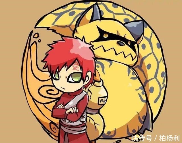 九尾|火影九大尾兽变Q版画风,奇拉比八尾友情破裂,守鹤“胖成球”