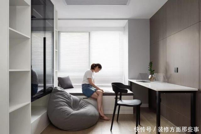 卫生间|143平现代风设计,卧室大面积浅灰色调营造静谧安逸的睡眠氛围