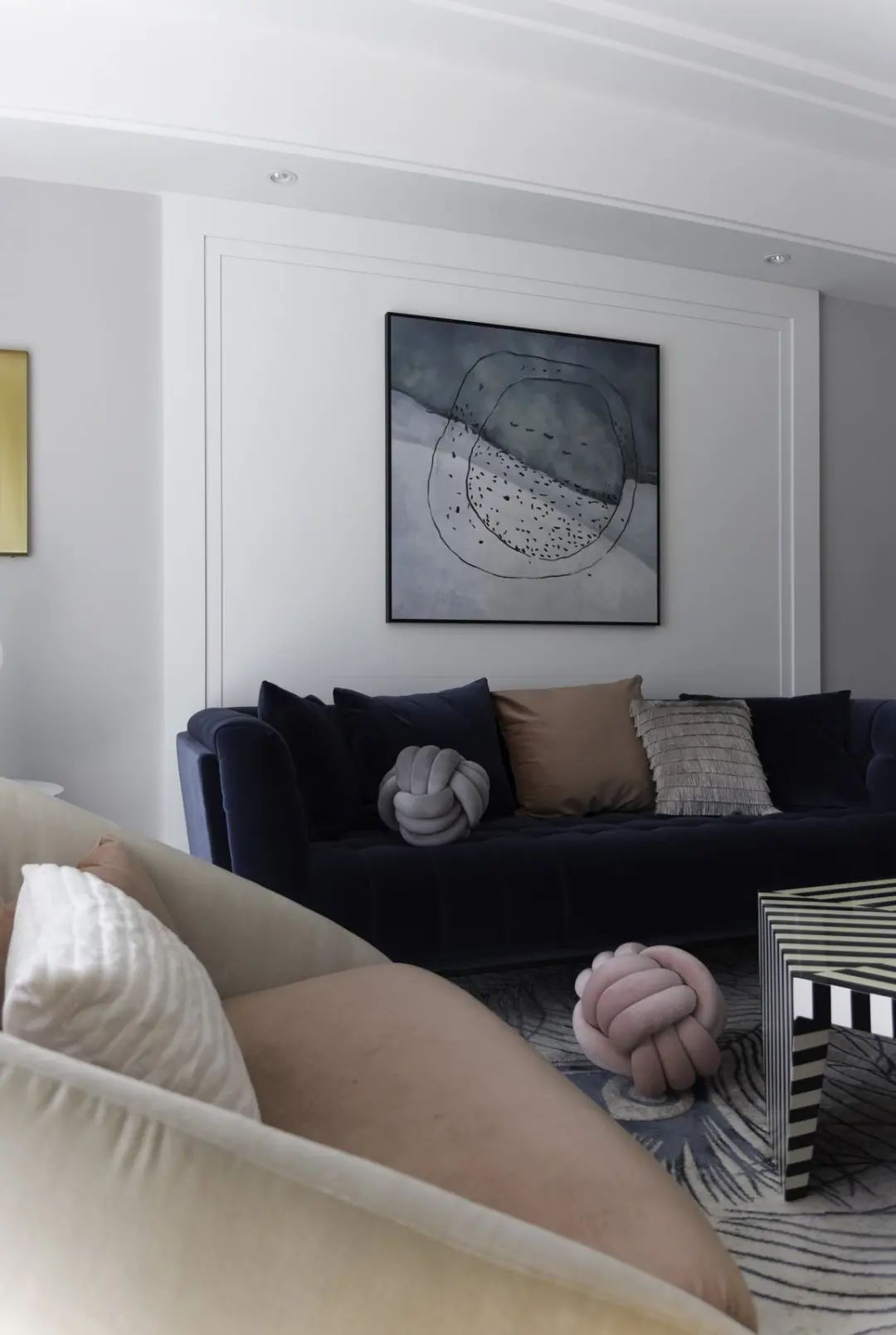 舒适|180㎡浪漫小窝，蓝与粉、灰与白，优雅情趣，轻松舒适