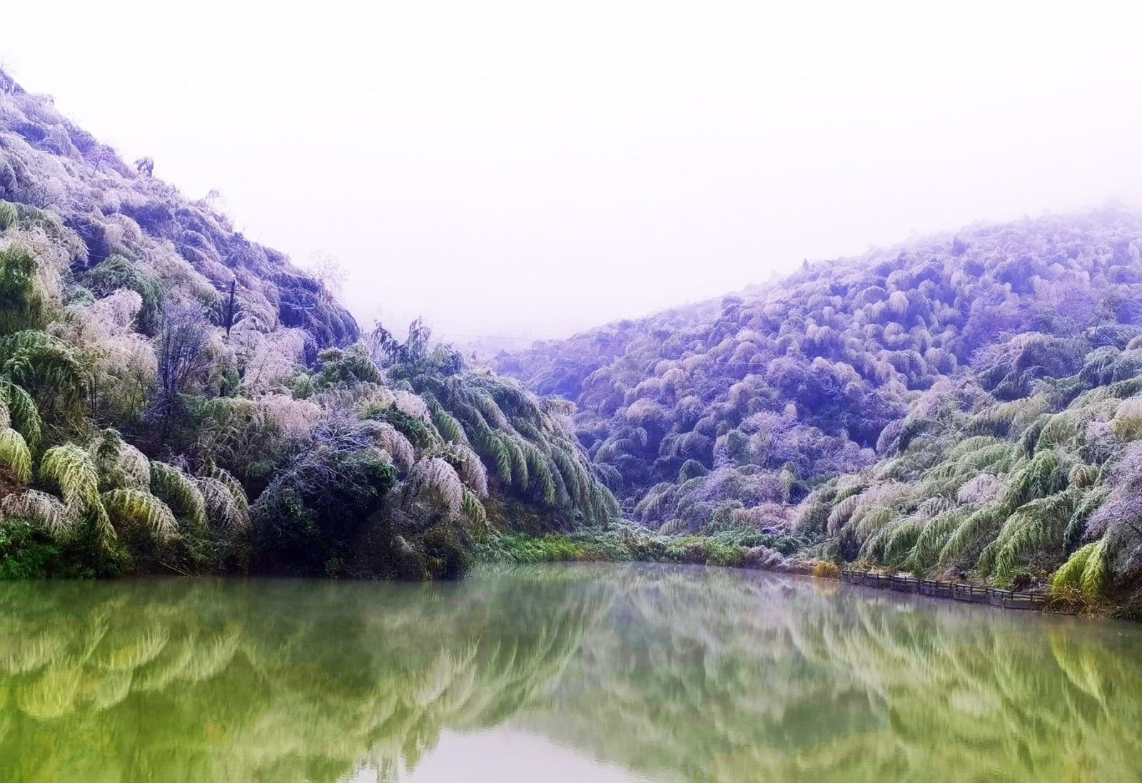 人间仙境|耒阳：蔡伦竹海春光雪景如人间仙境