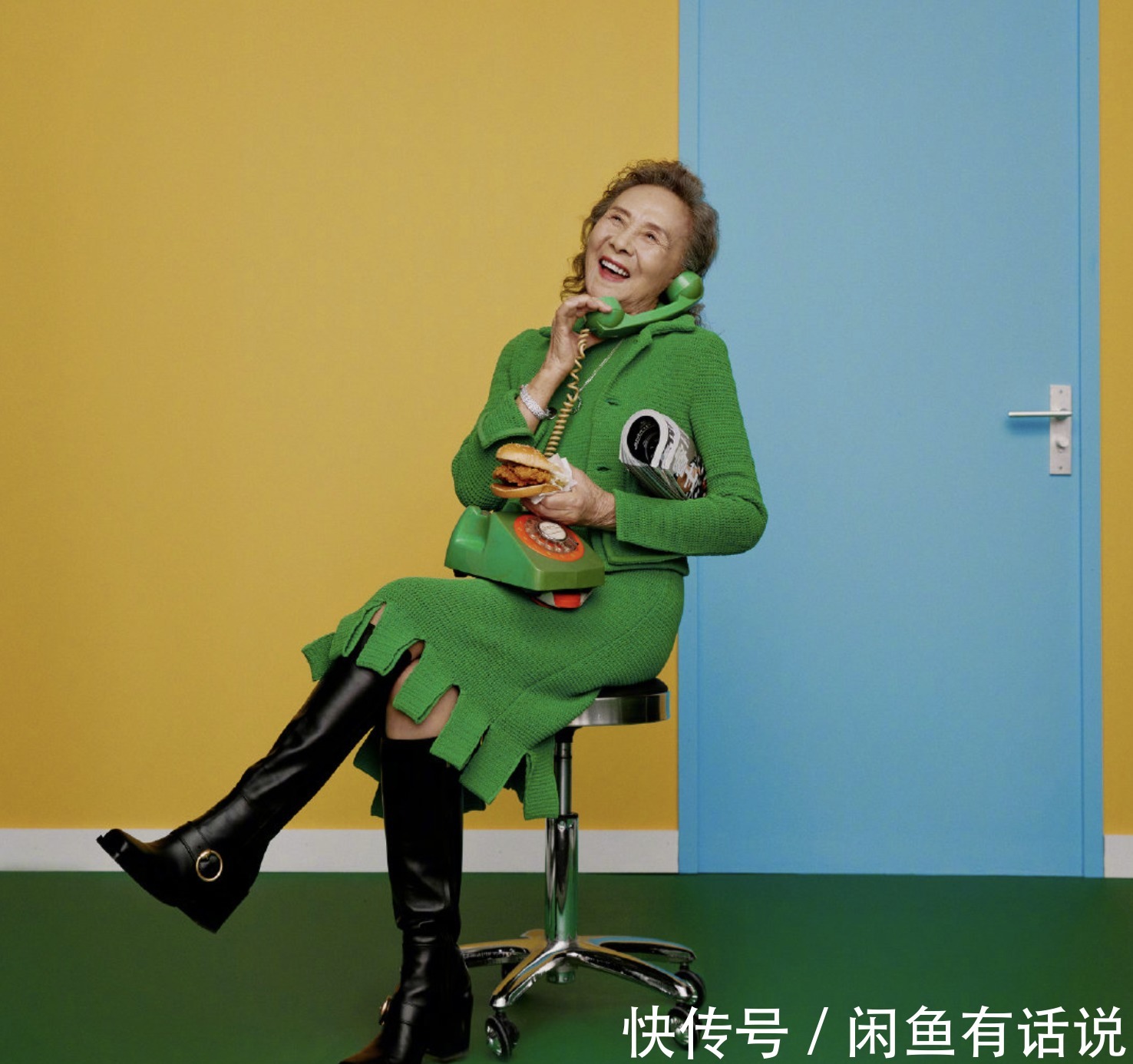 时髦|83岁奶奶穿30年前“旧衣服”拍大片,时髦又减龄,我突然不怕老了