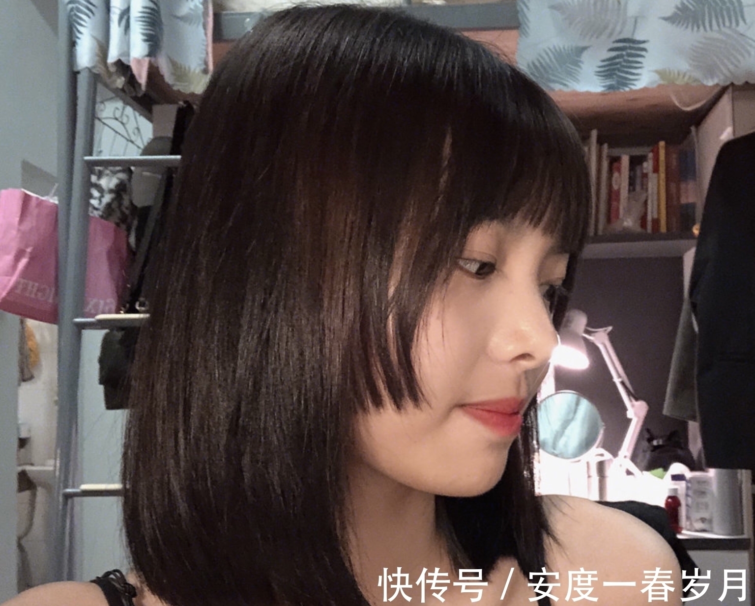 波浪 圆脸女孩拒绝齐刘海，大波浪也很显胖，这几款发型显瘦又洋气！