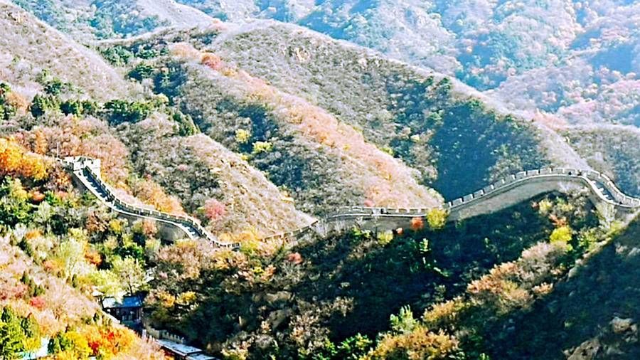 万里长城|巍巍长城亘山川，枫叶流丹，万山红遍，层林尽染，景色万千